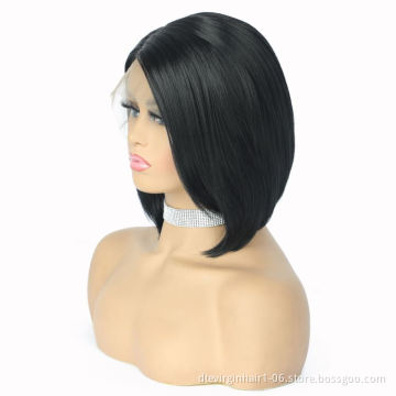 Straight short kinkysynthetic hair lace wigs with lace front,spring twist crochet smooth crochet rihanna wigs synthetic hair